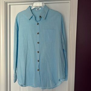 Baby blue beach shirt